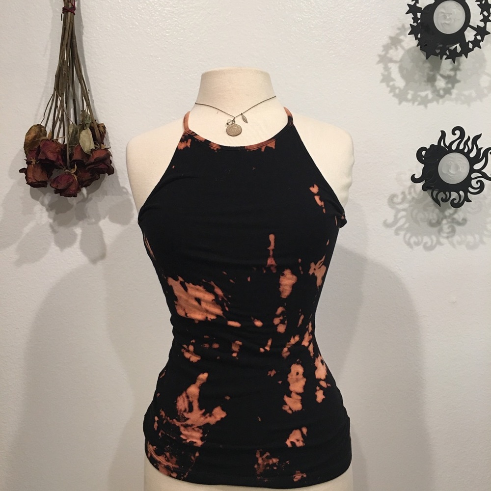 Reverse Tie Dyed tank top